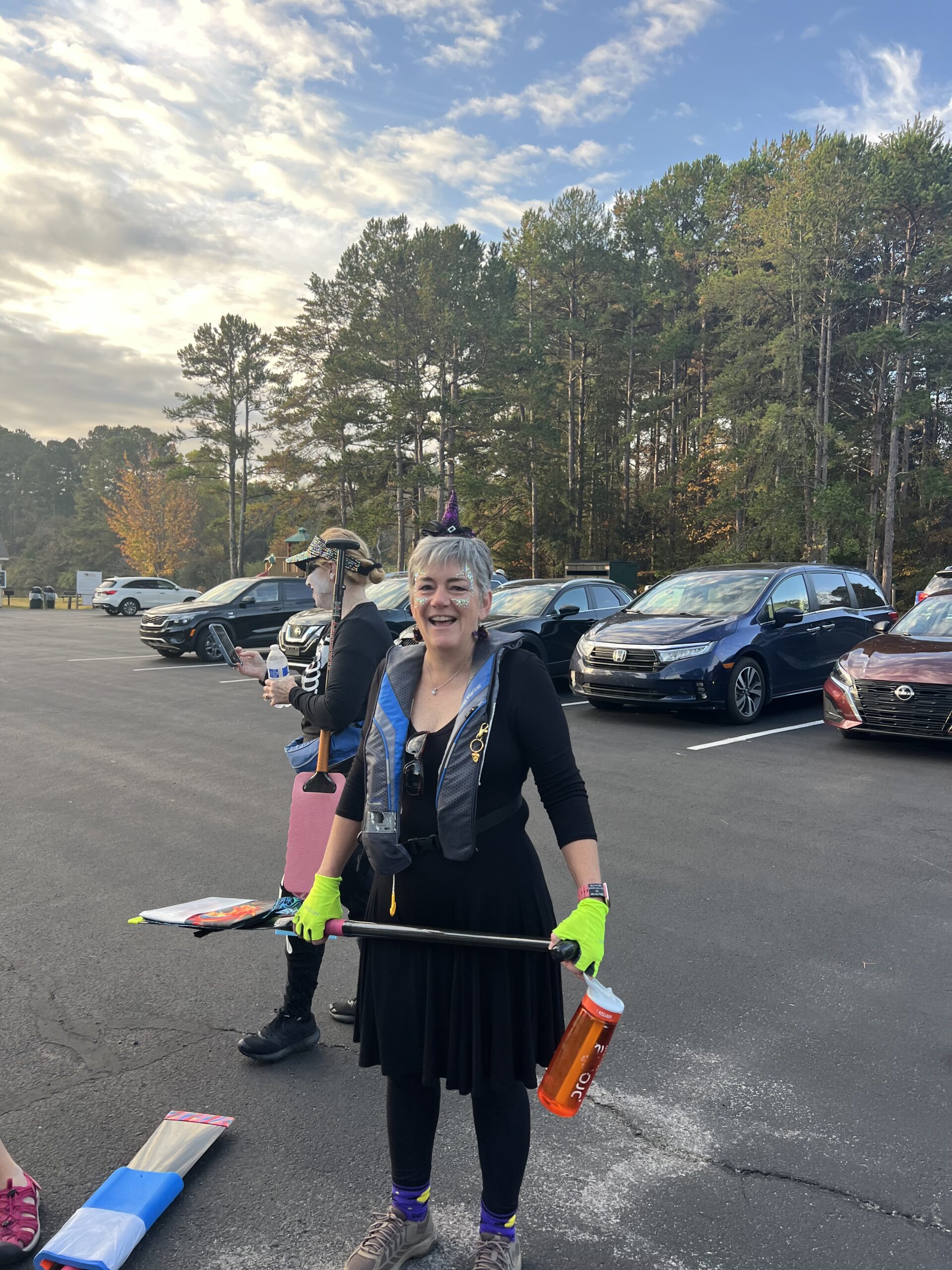 Sometimes, we put on costumes to enhance the experience.